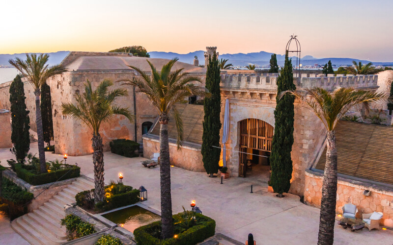 Luxury Travel Fortress Mountains Med Cap Rocat Patio
